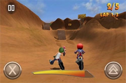 FMX Rider : un jeu permettant dutiliser la sortie TV de l'iPhone
